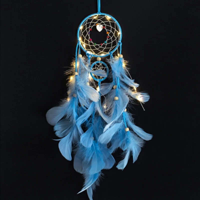 New Handmade Bead Dream Catcher Wind Chimes Indian Style Feather