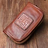 Men Key chain Genuine Leather Handmade Retro Multifunctional Car Key Case Cowhide Vintage Women Housekeeper Holder Keychain ► Photo 3/6