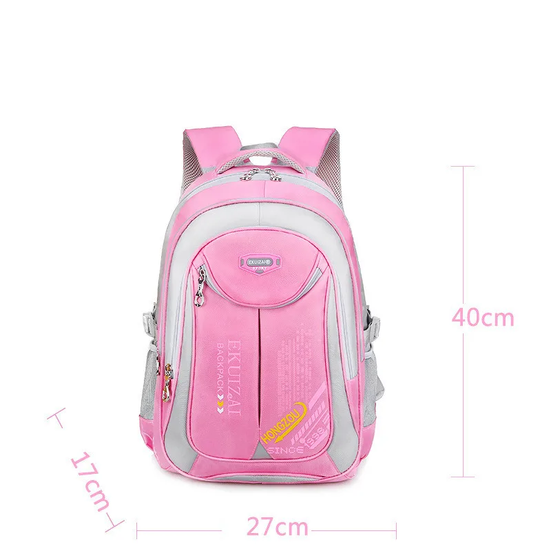 Модные детские школьные ранцы для мальчиков и девочек; водонепроницаемые Рюкзаки для подростков; Большой Вместительный рюкзак; 2 размера; Mochila Infantil - Цвет: pink S