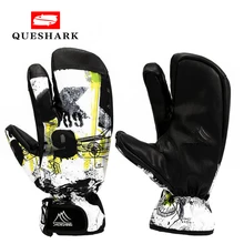 Ветрозащитная водонепроницаемая, Лыжный спорт перчатки для женщин и мужчин Нескользящие сноуборд перчатки Снегоход Мотоцикл езда зимние теплые перчатки для катания на велосипеде