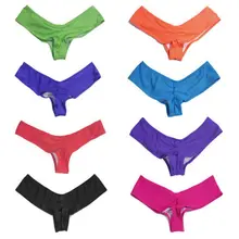 Женское треугольное дно бикини супер сексуальное бразильское Нижнее белье 5 цветов для бикини на выбор