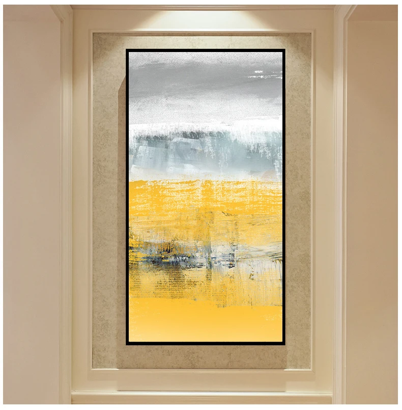 Modern minimalist porch decorative painting vertical painting corridor