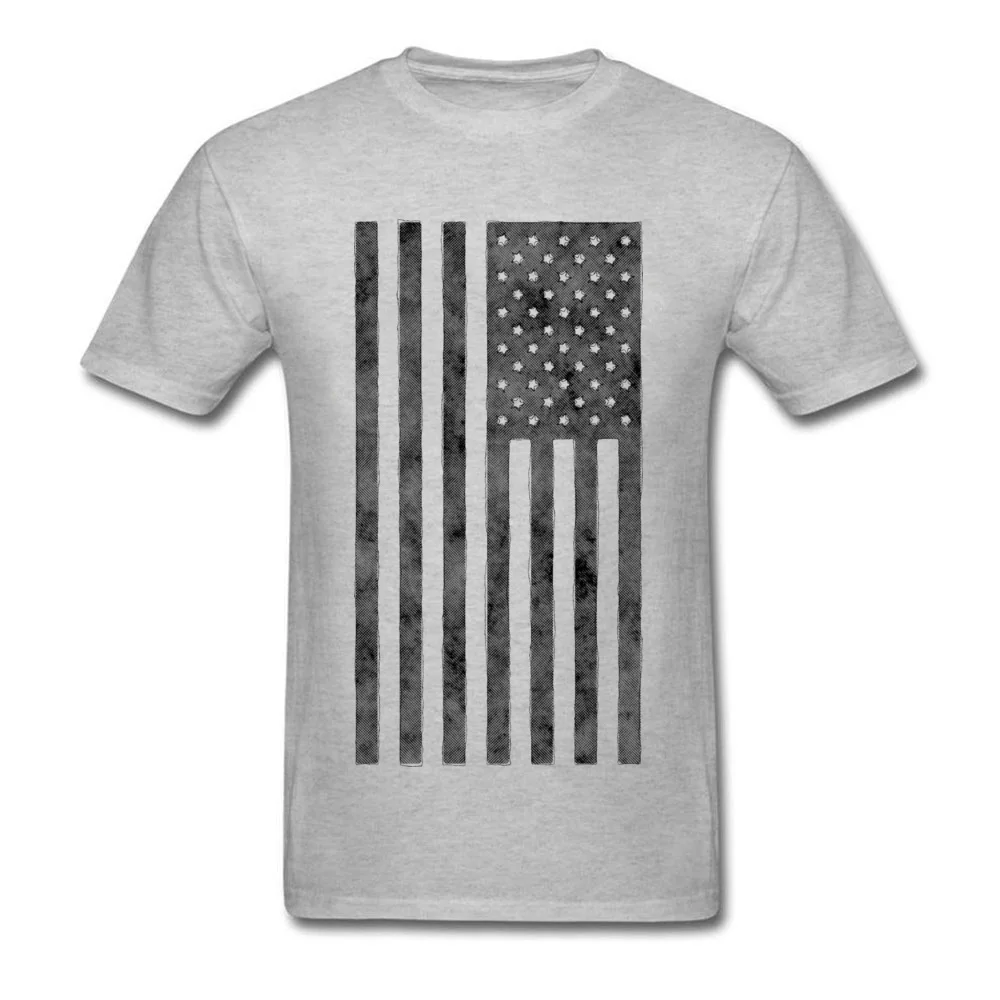 Grunge Style American Flag Birthday April FOOL DAY 100% Cotton O-Neck Men Tops & Tees Tops Tees Cheap Short Sleeve T-shirts Grunge Style American Flag grey