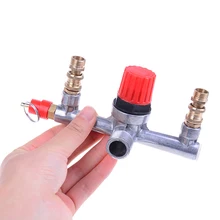 Выпускная трубка сплав Воздушный компрессор Переключатель Регулятор давления клапан фитинг часть костюм для поршневого воздушного компрессора