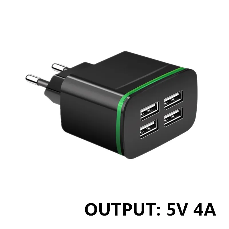 EU Charger XEDAIN, 5 В, 4 а, универсальное зарядное устройство USB с 4 портами, европейская вилка, дорожное настенное зарядное устройство, адаптер питания для samsung, LG, iPhone, iPad, sony, htc, планшетов - Тип штекера: EU Charger