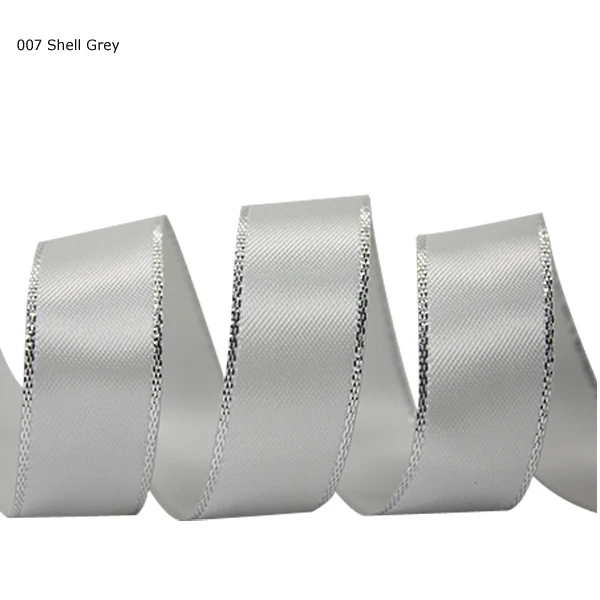 silver edge satin ribbon 007