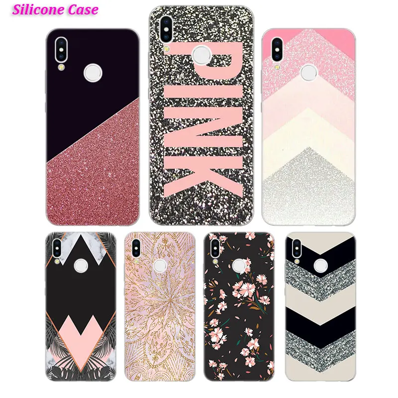 Silicone Case Lines Of Marble For Huawei P Smart 2019 Plus P30 P20
