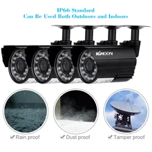 KKmoon 4 шт. AHD 720P Всепогодная CCTV камера s комплект IR CUT color CMOS домашняя система безопасности камера наблюдения комплект