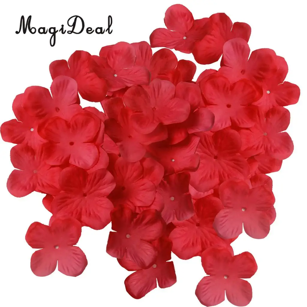 MagiDeal Delicate 500Pcs Artificial Rose Flower Petals Craft for DIY Hair Bow Dress Wedding Party Corsage Flower Garland Decor
