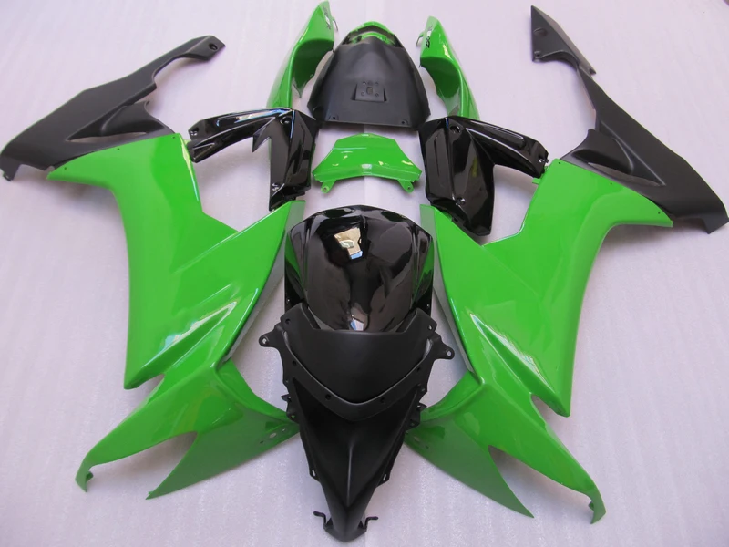 7 подарки обтекатель кузова Комплект для Kawasaki Ninja ZX10R 08 09 зелено-черные обтекатели комплект ZX10R 2008 2009 OT16