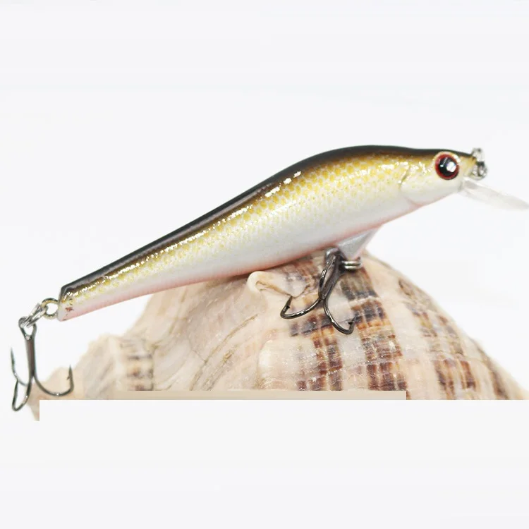 Minnow Hard Bait 95mm/11g Fishing Lures Sinking with Trebke Hooks Swimbait Hard Lure for Carp Fishing D Contact Fishing Minnow
