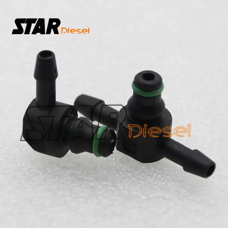 10 Pcs T Type Connector Pipe Hose Joiner Tube Fuel For Bosch 110 Series Injector Common Rail Injector Return Oil Backflow Pipe