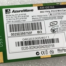AzureWave RTL8187SE AW-GE703 54 Мбит/с Mini PCI-e Беспроводной WLAN WiFi карта