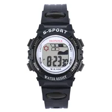 Модные водонепроницаемые детские часы для мальчиков, цифровой светодиодный кварцевый будильник, спортивные электронные кварцевые наручные часы, Прямая поставка