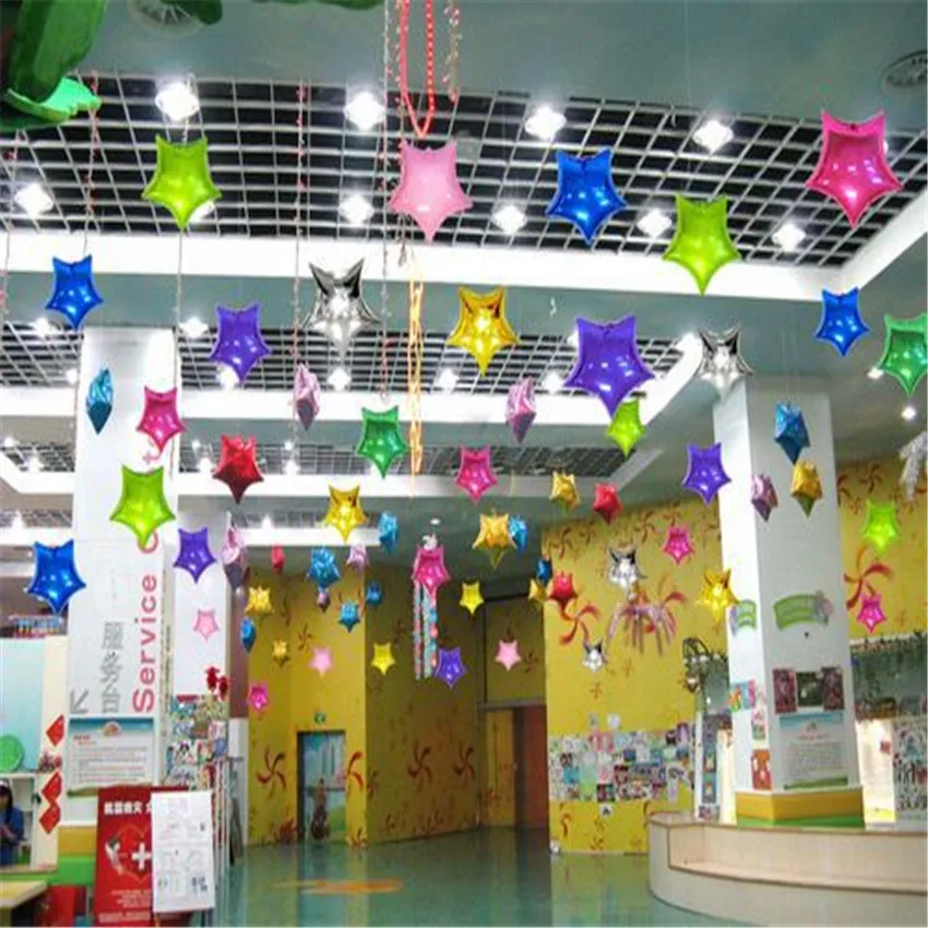 

HOT 10pcs/lot 10inch Star balloons 25CM Five-Point ballon For Wedding Birthday Party supplies Inflatable globos