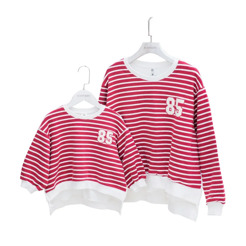 Family Matching Sweatshirts Sweaters Mother and Daughter Clothes Mommy