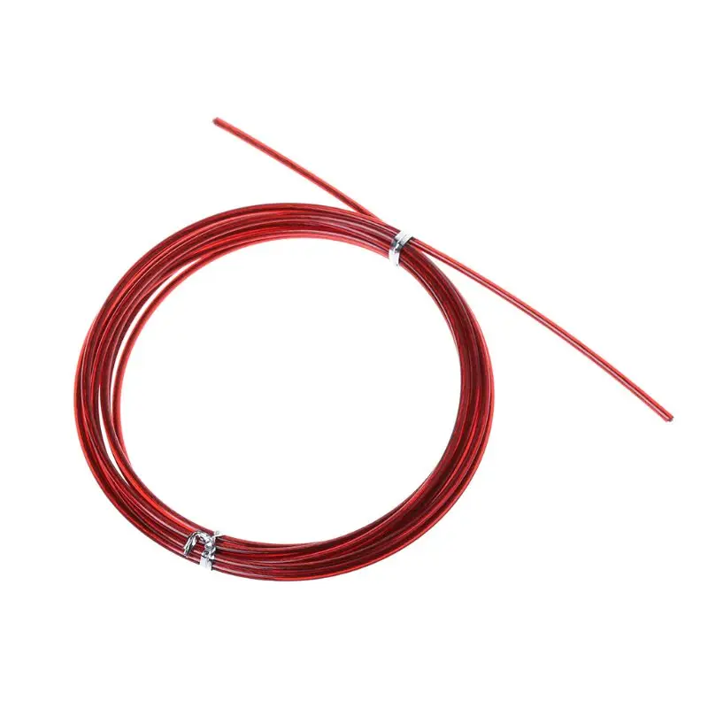 3 м блины для кроссфита сменный Стальная проволока кабель Скорость скакалки пропуск запасная веревка 10166 - Цвет: Красный