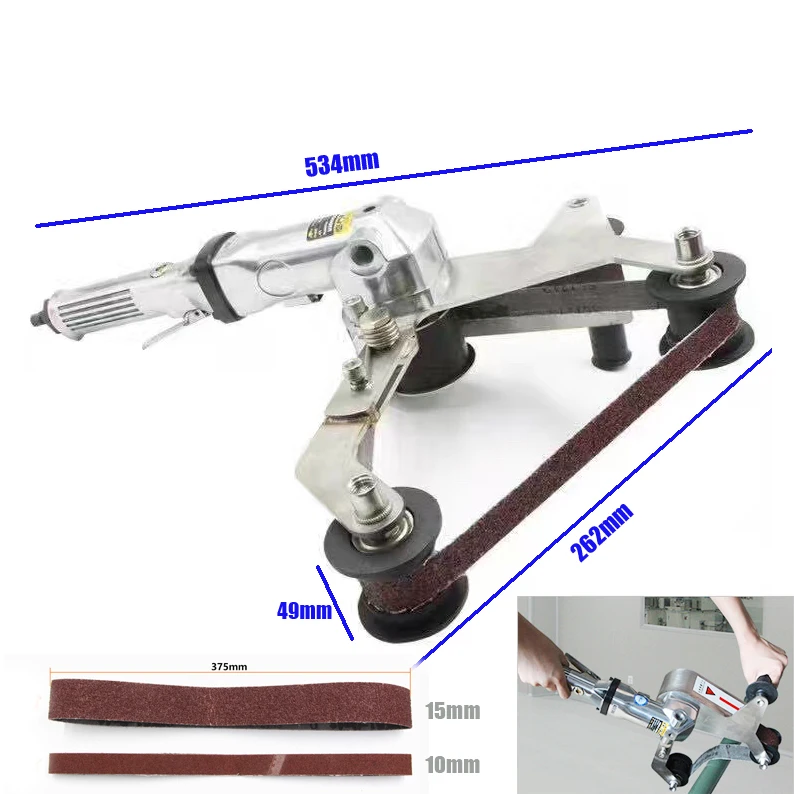 Пневматические инструменты пояс полировщик Тайвань Wilin 10 мм 20 мм, 38 мм, высокое качество Кондиционер ремень SanderTwist круглая труба из нержавеющей стали поворот шлифовальный станок