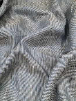 

High quality pure flax material Double-sided yarn-dyed strip patchwork Thin and impermeable fabric