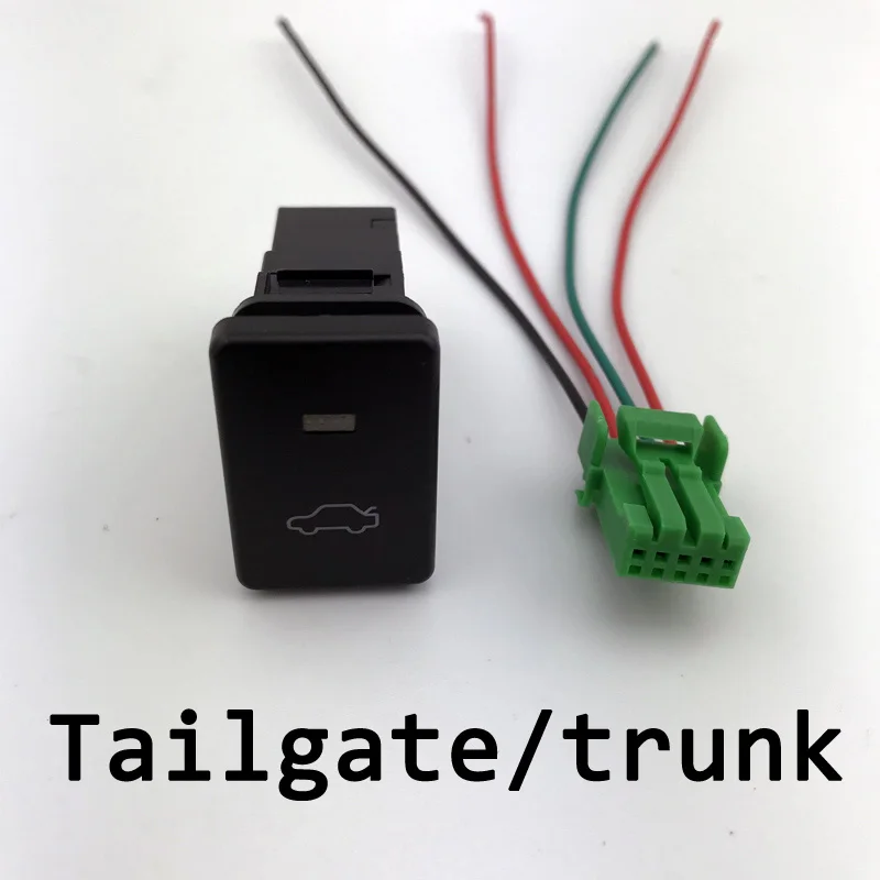 

After Fog Light LED DRL Heating Up Tail Gate Front Fog Light Switch Button with wire For Toyota Avensis