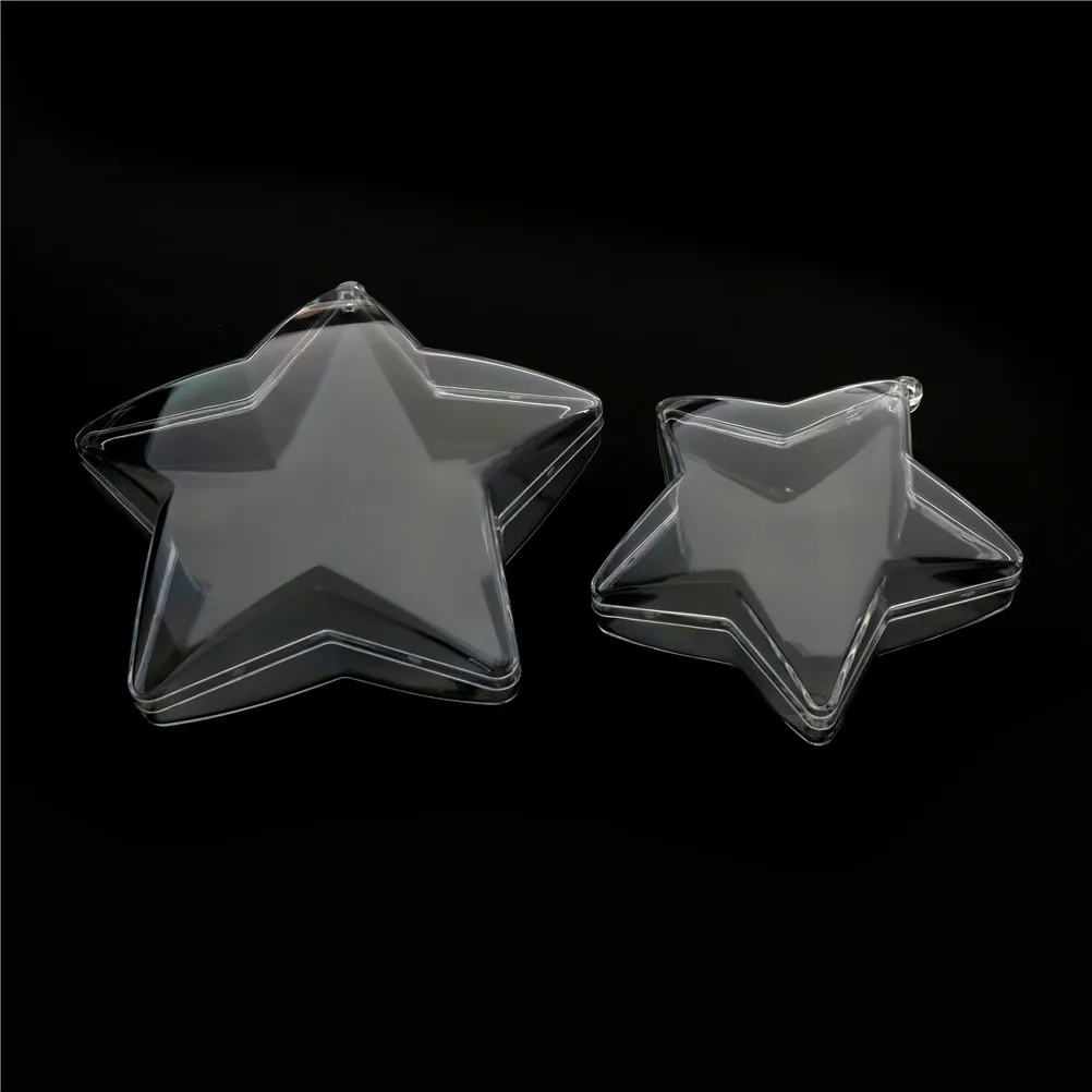 1PCS Five-pointed Star shape Candy Box Clear Plastic Gift Packing Box Party Marry Souvenirs Wedding Favor Marriage Decoration