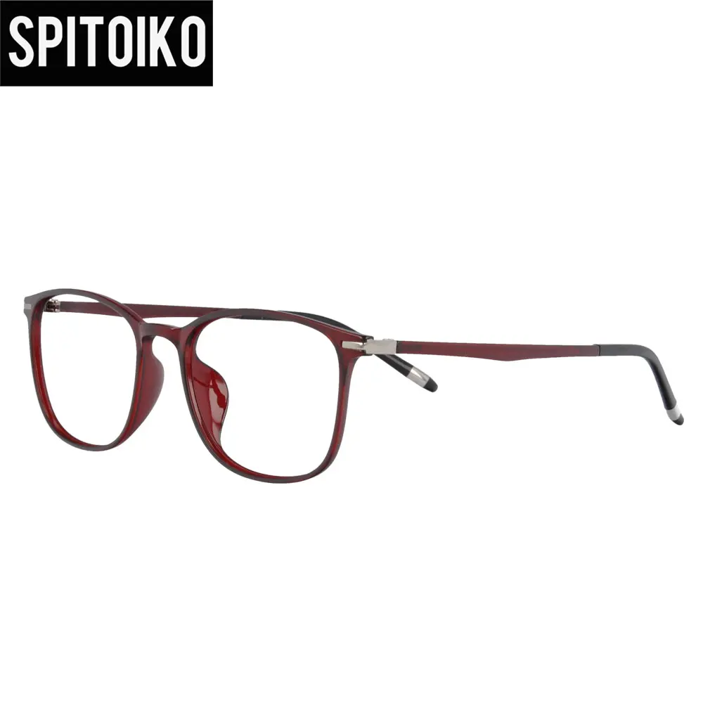 SPITOIKO Ultem очки для мужчин полный обод по рецепту очки близорукость очки 6120 - Цвет оправы: C5