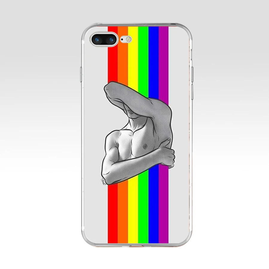 69SD геи лесбиянки Радужный Флаг ЛГБТ Радужный Флаг гордость арт силиконовый чехол-накладка из мягкого ТПУ чехол для Apple iPhone 6 6s 7 8 plus чехол - Цвет: 6