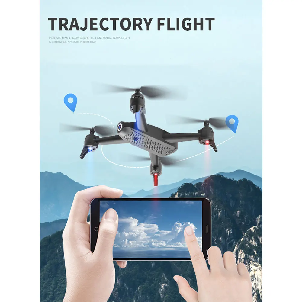 S165 Радиоуправляемый Дрон 2 4 ГГц WIFI FPV 720 P/1080 P/2 K HD Двойная камера 20 минут время
