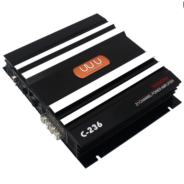Best Price 3800 Watt 2 Channel 12V A/ B class Car Audio Power Amplifier Amp Aluminum Alloy Black Car amplifier