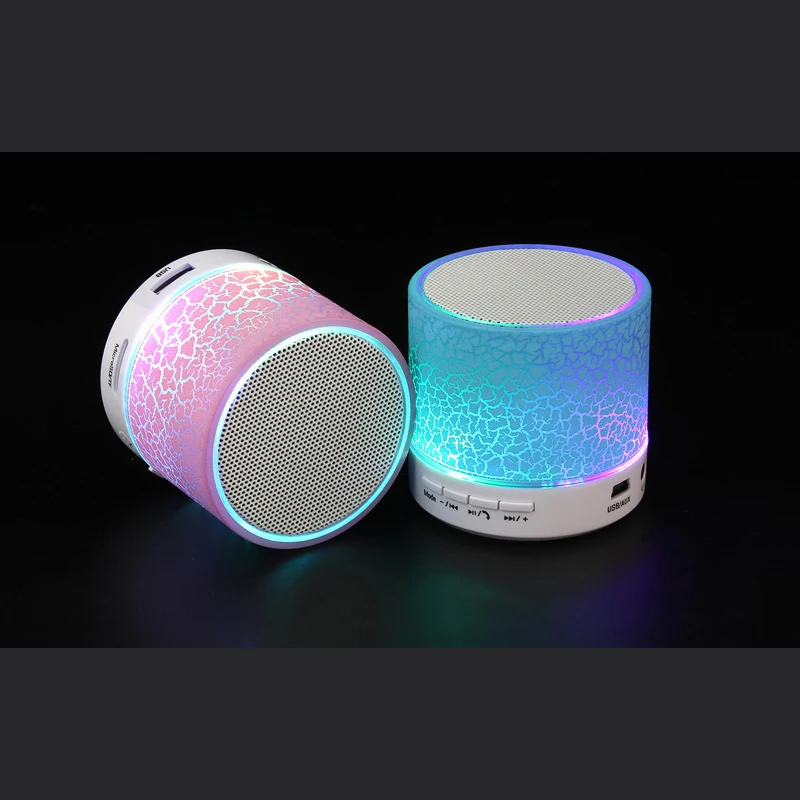 

Mini Wireless Bluetooth Speaker LED Column TF USB MP3 Portable Music Loudspeakers Hand-free call For iPhone 6 Phone PC with Mic