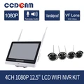 CCDCAM CCTV drahtlose 2MP Sicherheit Kamera System NVR Kit mit 1080 P IP Kamera 12 5 Inch LCD 4ch NVR IP66 w-in Überwachungssystem aus Sicherheit und Schutz bei