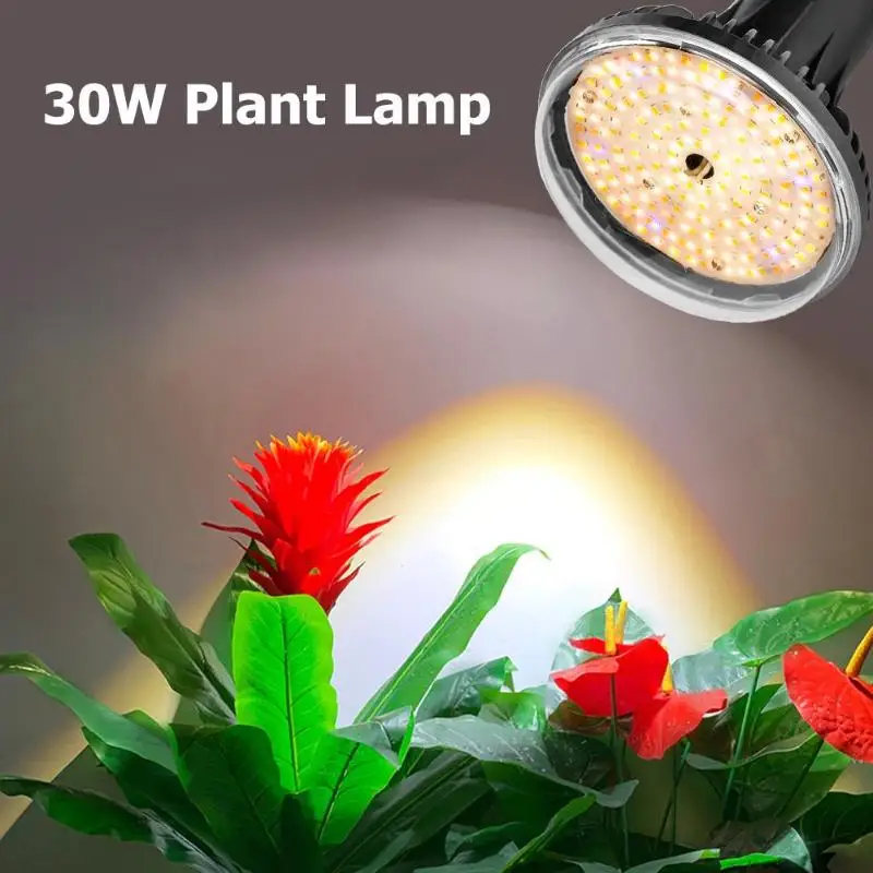 E27 144LED 30W лампа для выращивания растений в помещении