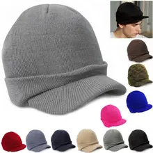 Мужская женская вязаная мешковатая зимняя шапка большого размера Лыжная громоздкая шикарная шапка-козырек