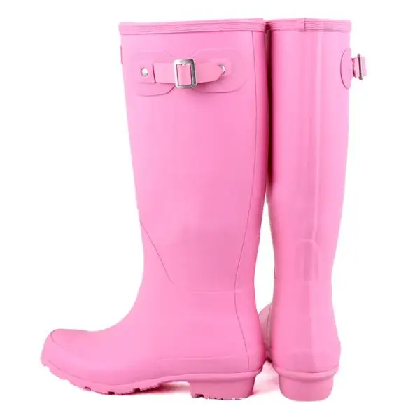 hot pink rubber boots