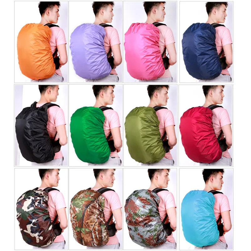 Cubierta de Lluvia，Funda Impermeable para Mochilas Escolares Bolsas para  Equipaje Bolsas para Lluvia/Polvo Negra 35-40 L Acampada y senderismo  Accesorios para mochilas