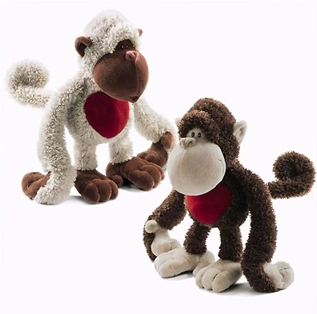 Peluche Adorable En Forme De Singe De Singe De Singe De Singe De Cœur D Amour De Mona Et Lou 1 Piece Cadeau D Anniversaire Et De Noel Pour Enfant Et Bebe Aliexpress