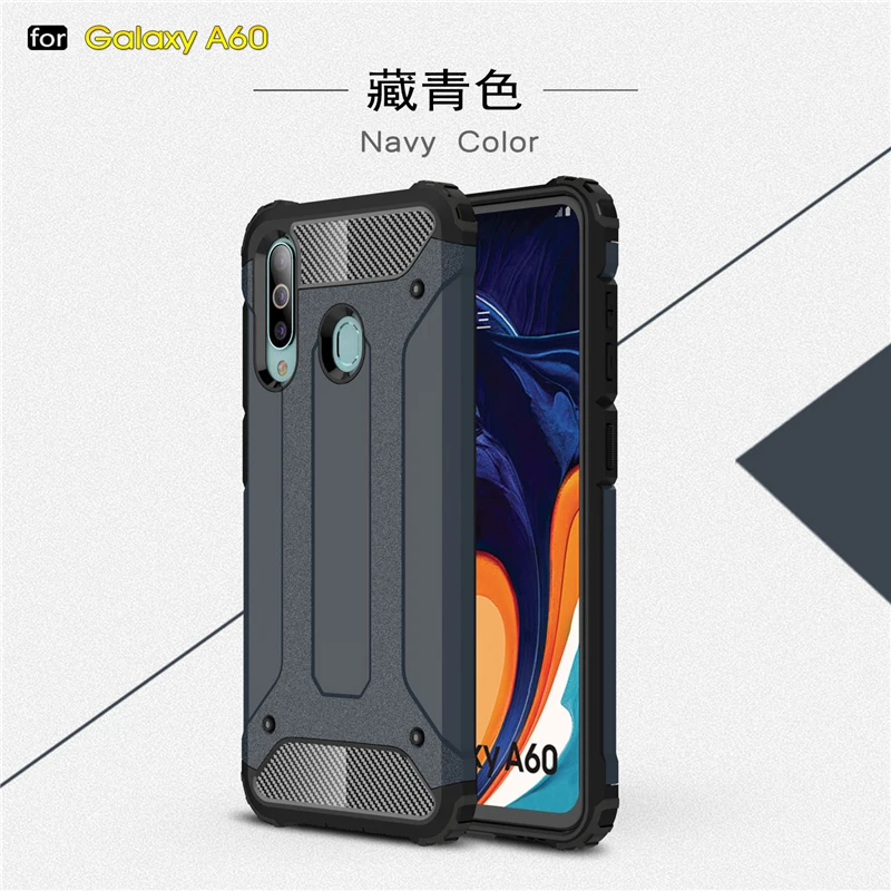 Wolfrule Armor Case For Samsung Galaxy A60 Case Shockproof Full Wrapped PC+TPU Heavy Hybrid Cover For Samsung A60 A606F/DS Case Wolfrule Armor Case For Samsung Galaxy A60 Case Shockproof Full Wrapped PC+TPU Heavy Hybrid Cover For Samsung A60 A606F/DS Case