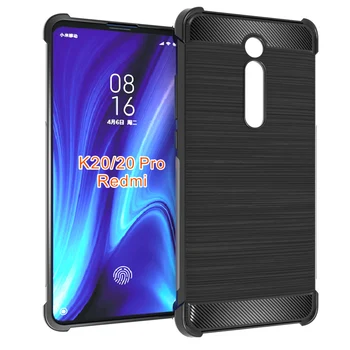 

10pcs/lot,Shock Absorption Cover Soft TPU Anti Scratch Carbon Fiber Design Back Case for Xiaomi redmi K20/redmi K20 Pro