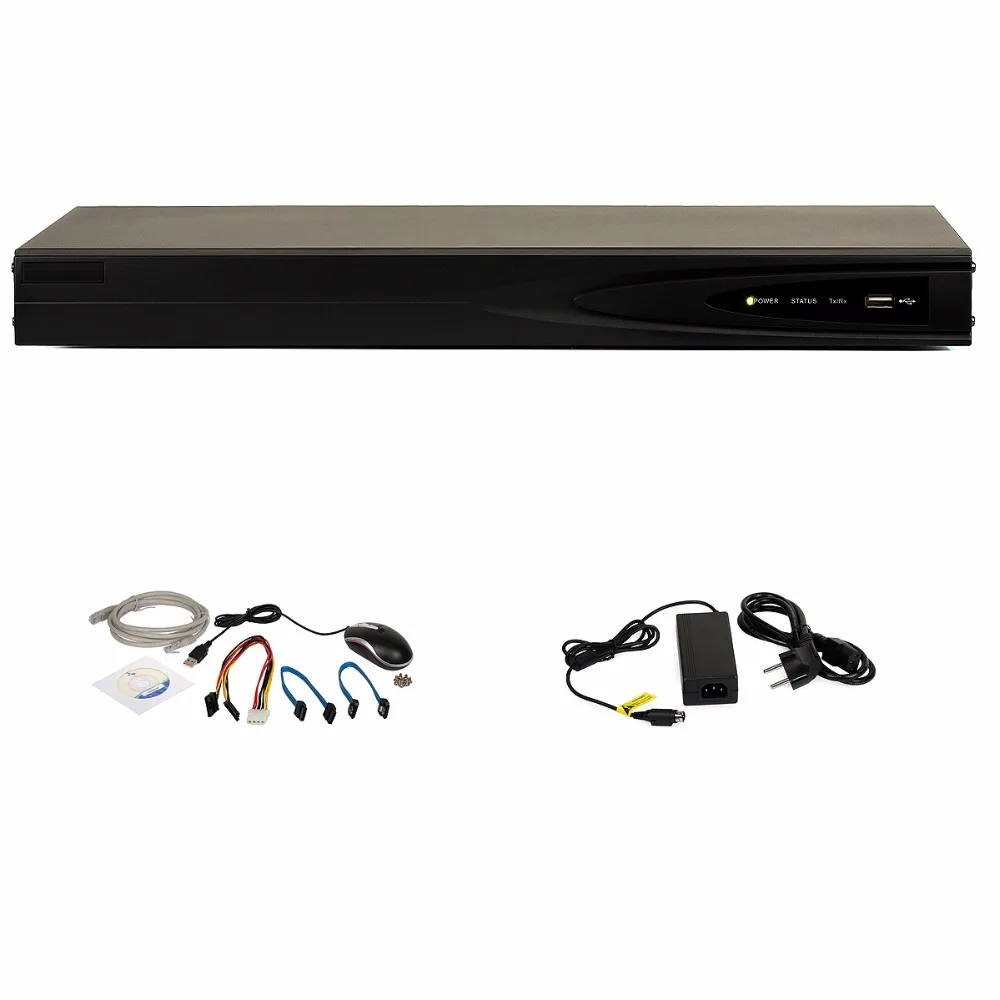 Hikvision POE NVR DS-7604NI-K1/4 P Поддержка 8mp 4 k IP камеры встроенные P2P CCTV видеорегистратор сети системы видеонаблюдения