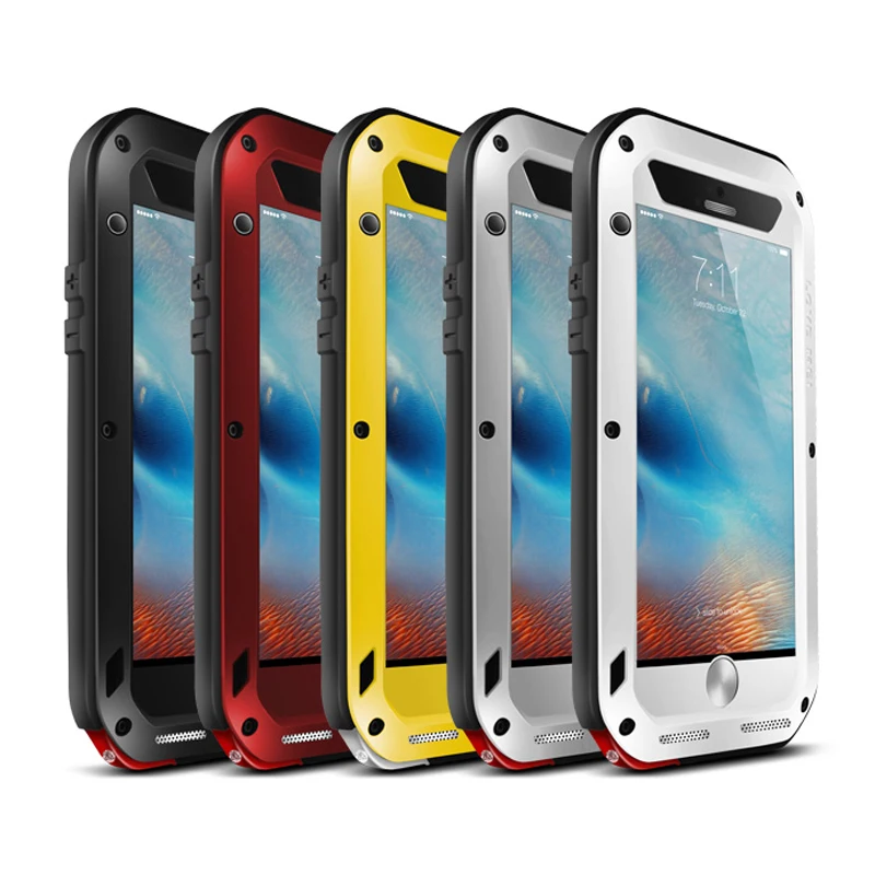 imágenes para Amor Mei Cubierta Híbrida Blindado SE Funda Impermeable para iPhone 5 5S 6 6 S Más Fundas de Shell Vivienda Agua/Dirt/Golpes/A Prueba de Lluvia C imágenes para Amor Mei Cubierta Híbrida Blindado SE Funda Impermeable para iPhone 5 5S 6 6 S Más Fundas de Shell Vivienda Agua/Dirt/Golpes/A Prueba de Lluvia C