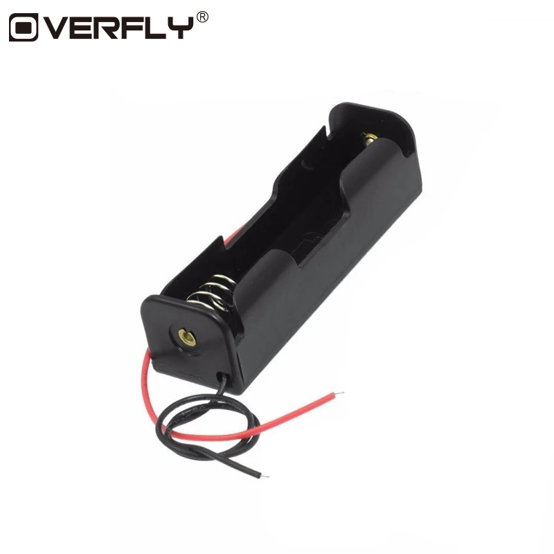 

Black Plastic 1x 2x 3x 4x 18650 Battery Storage Box Case 1 2 3 4 Slot Way DIY Batteries Clip Holder Container With Wire Lead Pin