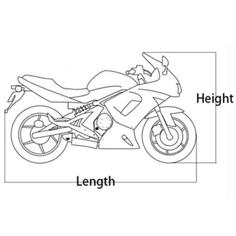 Чехол для мотоцикла скутера водонепроницаемый чехол Honda Shadow UV защита от дождя XXL