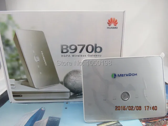 Cheap Unlocked Megafon Huawei B970b 3G Wifi Wireless Modem HSDPA Mobile Router w/Sim Card Slot for Russia market