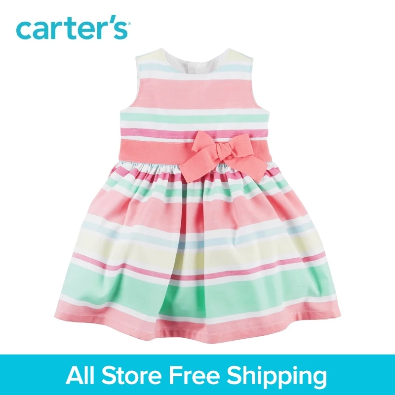 

Carter's 1pcs baby children kids Sateen Striped Dress 251G346,sold by Carter's China official store