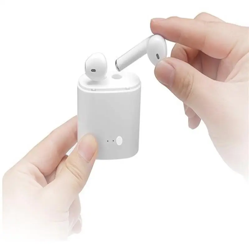 

I7S TWS Bluetooth Earphone Headphone Wireless Headset Double Twins Stereo Music Earbuds For Apple ipad lPhone 6 i7 Xiaomi Huawei