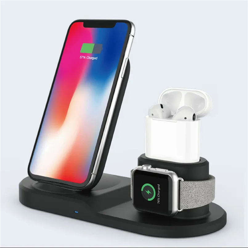 Qi Wireless Charging Fast Charger Holder for Apple Watch Series Apple iPhone Samsung Glaxy Nokia Google Nexus LG 40AP801