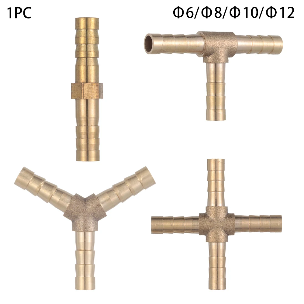 

Brass Hose Tail Barb Fitting Union ,Elbow, Cross, Tee, Y, Bulkhead Connector 6/8/10/12mm Pipe Tube Connectors