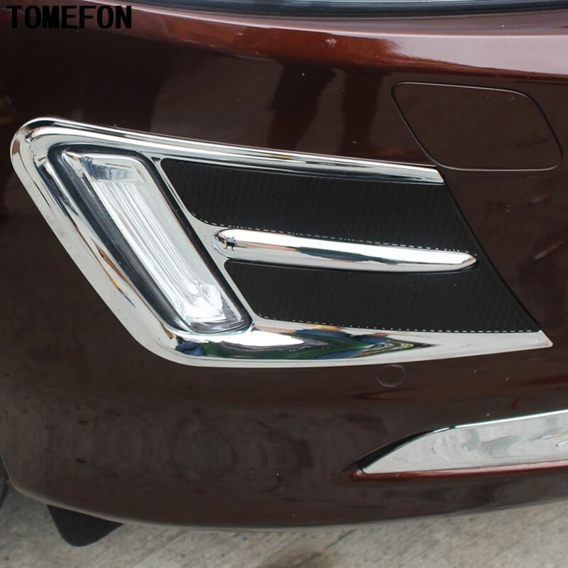Fit For VOLVO XC60 2014-2015 ABS Chrome Front Fog Light Lamp Cover Trim