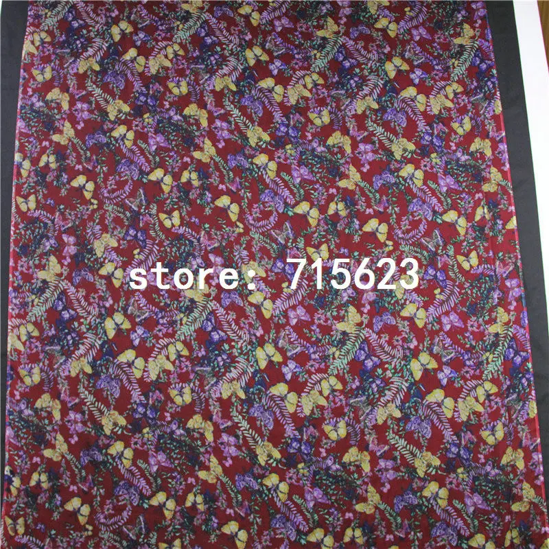 

16070166 silk fabric printed silk chiffon fabric for silk dress