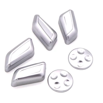 

For Audi Q5 2018 Interior Car Seat Adjusting Switch Button Decor Cover Trim ABS 6pcs car-styling accessories